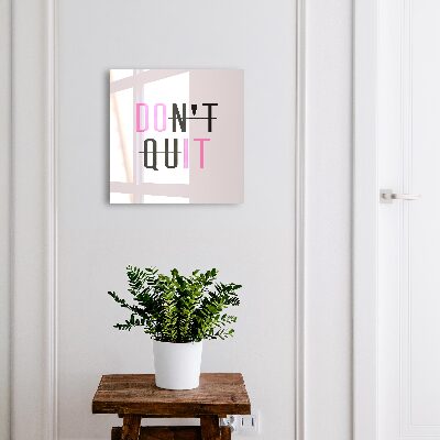 Schlüsselbox mit Motivationstypografie