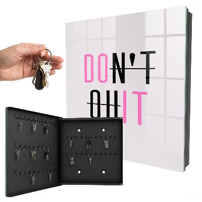 Schlüsselbox mit Motivationstypografie