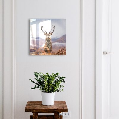 Schlüsselbox für die Wand mit Berghirsch Motiv