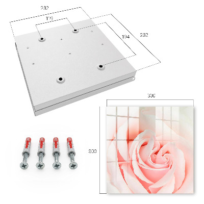 Schlüsselbox mit romantischem Rosen-Motiv