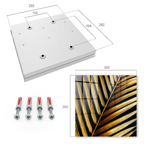 Schlüsselbox im eleganten Blatt-Design