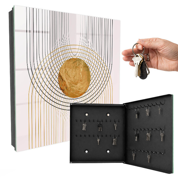Schlüsselbox zur Wandmontage Design Kreise und Linien