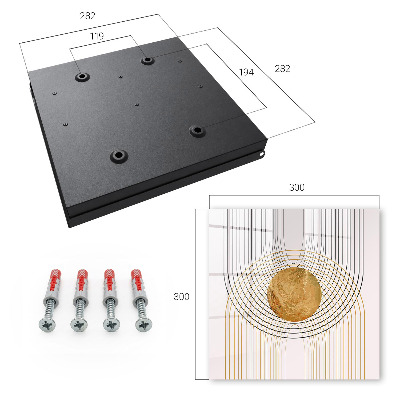 Schlüsselbox zur Wandmontage Design Kreise und Linien