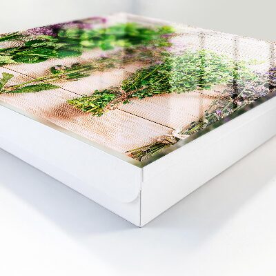 Schlüsselbox zur Wandmontage Design Grüne Kräuter
