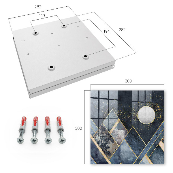 Schlüsselkasten mit Motiv Himmelsgeometrie