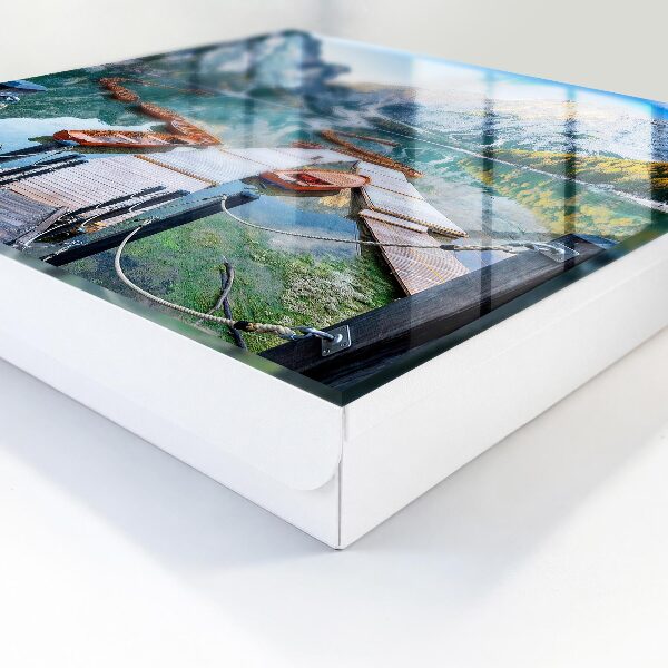 Schlüsselbox für die Wand mit Berglandschaft-Motiv