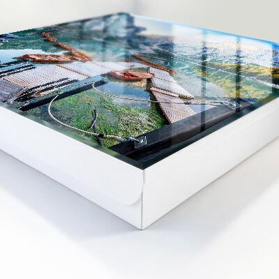 Schlüsselbox für die Wand mit Berglandschaft-Motiv