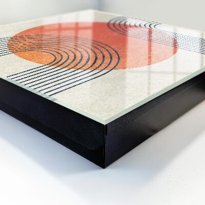 Schlüsselbox für die Wand im geometrischen Liniendesign