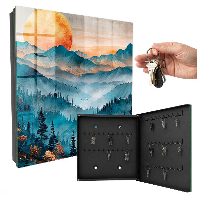 Schlüsselkasten mit Motiv Westliche Berge