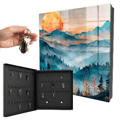 Schlüsselkasten mit Motiv Westliche Berge