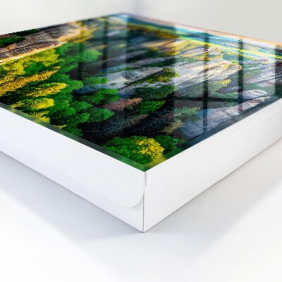 Schlüsselbox im Design Felsen und Wald