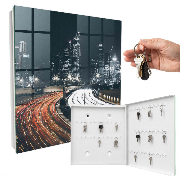Schlüsselkasten Motiv Stadtnacht