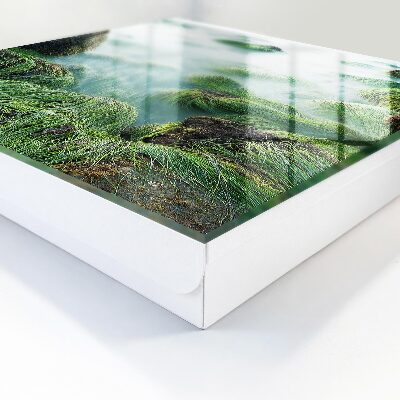 Schlüsselbox im Design Grüne Wellen