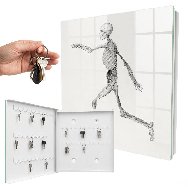 Schlüsselbox für die Wand mit Skelettbewegung