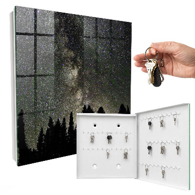 Schlüsselbox für die Wand Motiv Sternenhimmel
