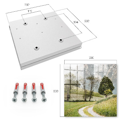 Schlüsselbox für die Wand mit Motiv Berglandschaft