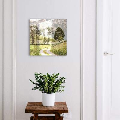 Schlüsselbox für die Wand mit Motiv Berglandschaft