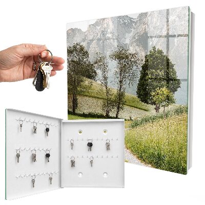 Schlüsselbox für die Wand mit Motiv Berglandschaft