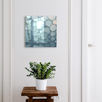 Schlüsselbox in Blau mit Blasenmuster