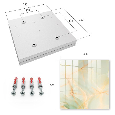 Schlüsselbox für die Wand im Pastellmuster-Design