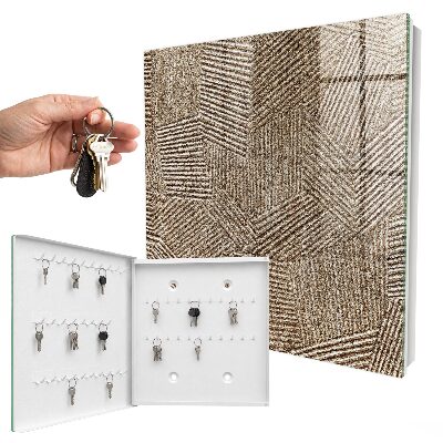 Schlüsselbox für die Wand mit geometrischem Muster