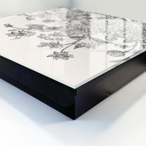 Schlüsselbox für die Wand mit floralem Eleganz-Motiv