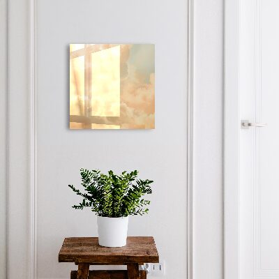 Schlüsselbox im Design pastellfarbene Wolken