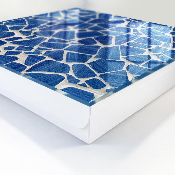 Schlüsselkasten mit blauem Mosaikmuster