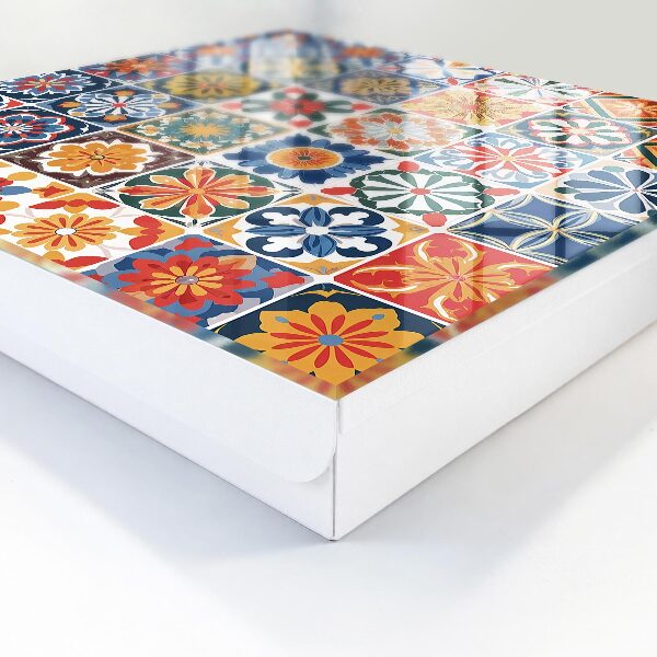 Schlüsselbox für die Wand Design Bunte Fliesen