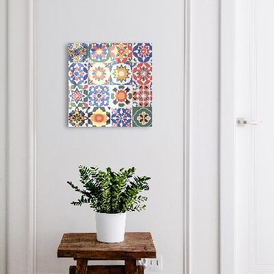 Schlüsselbox für die Wand mit Blumenmosaik