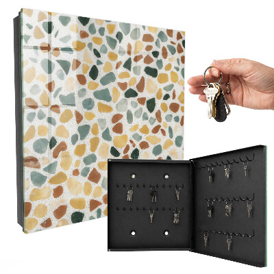 Schlüsselkasten mit Kieselsteinmosaik-Optik