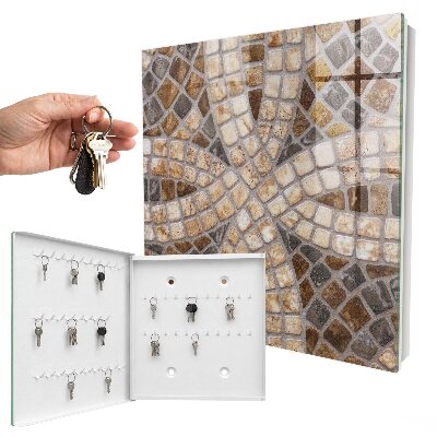 Schlüsselbox zur Wandmontage stilvolles Mosaik-Design