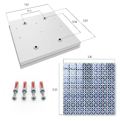 Schlüsselkasten mit geometrischer Abstraktion