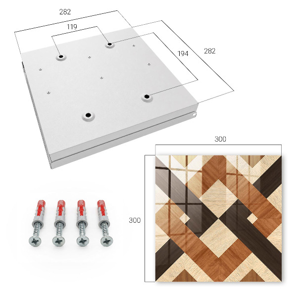 Schlüsselbox zur Wandmontage im modernen geometrischen Design