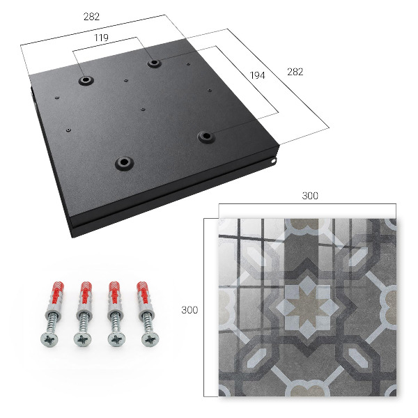 Schlüsselbox für die Wand im geometrischen Design