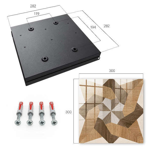 Schlüsselbox für die Wand aus Holz in Sternform