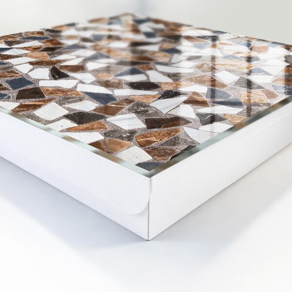 Schlüsselbox mit geometrischem Mosaikmuster