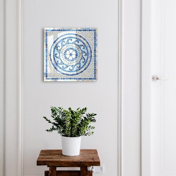 Schlüsselkasten mit geometrischem Mosaik-Design