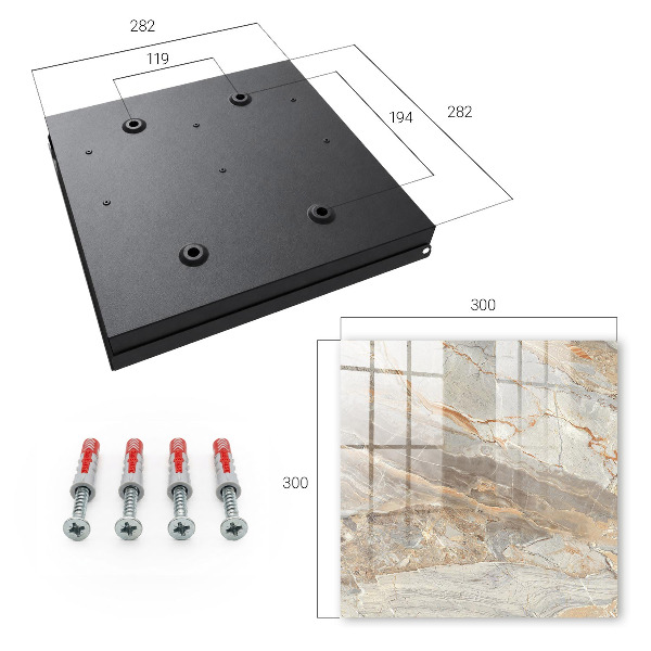 Schlüsselbox in eleganter Marmoroptik
