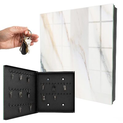 Schlüsselbox für die Wand in Marmoroptik