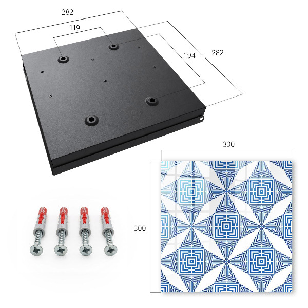 Schlüsselbox mit geometrischem Muster