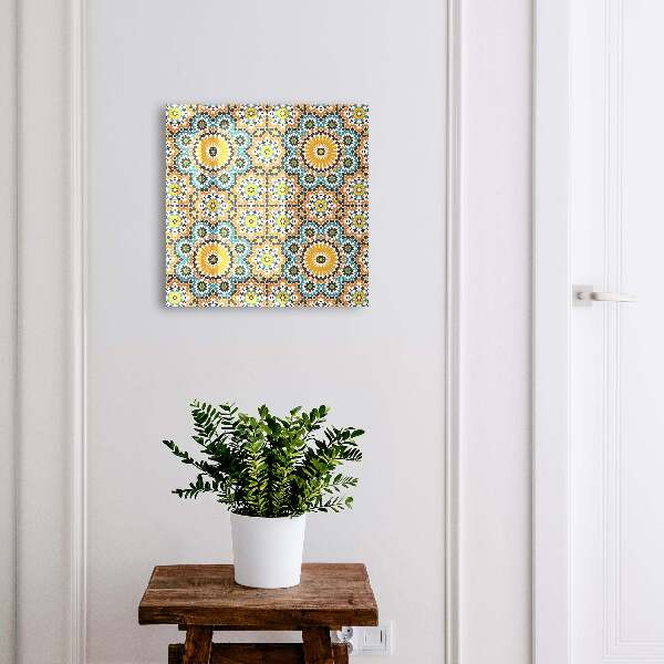 Schlüsselbox zur Wandmontage mit geometrischem Mosaikdesign