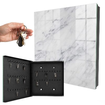 Schlüsselbox für die Wand im Design Marmor-Eleganz