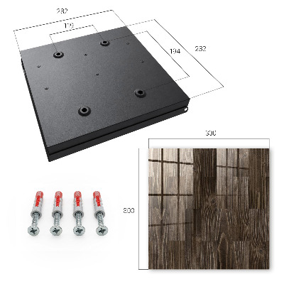 Schlüsselbox für die Wand aus braunem Holz