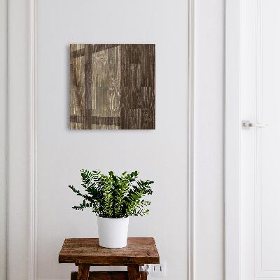 Schlüsselbox für die Wand aus braunem Holz