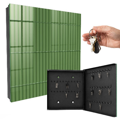 Schlüsselbox für die Wand aus grünem Bambus