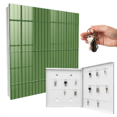 Schlüsselbox für die Wand aus grünem Bambus