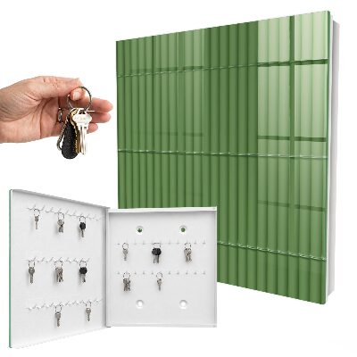 Schlüsselbox für die Wand aus grünem Bambus