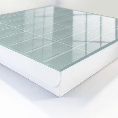 Schlüsselbox in Blau mit Fliesenoptik