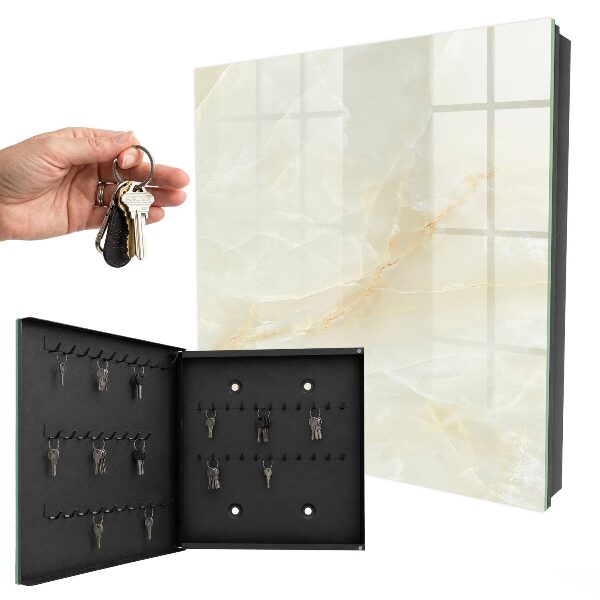 Schlüsselbox für die Wand in Marmoroptik